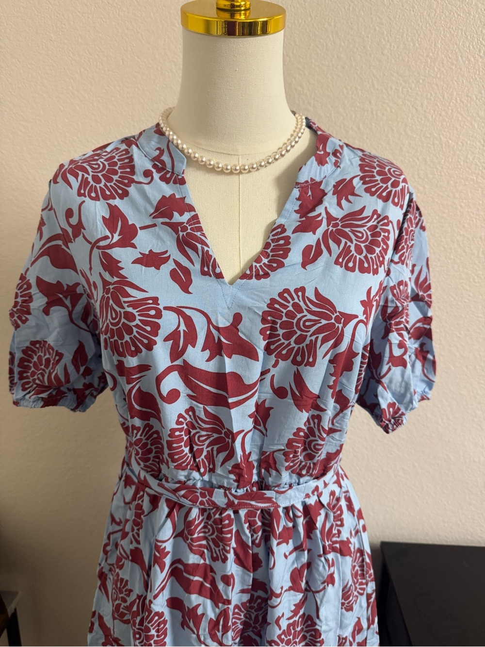 #87 Pretty Garden Maxi Dresses Boho Floral Short Sleeve V Neck Casual - Picture 6 of 8